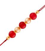 Gold Plated Designer Pearl Rakhi For Men/Boys