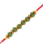 Gold Plated Designer Pearl Rakhi For Men/Boys