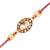 Gold Plated Designer Cz Stone Om Rakhi For Men/Boys