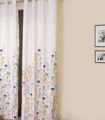 ROSARA HOME Grace Chenille Panel Printed Curtain