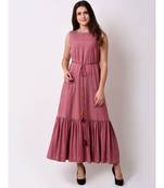 pink Women's Embroidered Fairytale Maxi Dress