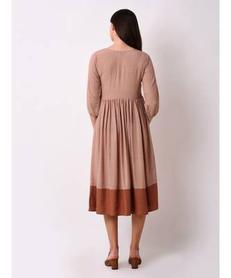 Brown Women's Embroidered Sundress 3