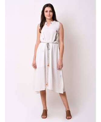Pink Women's Pale Blush Embroidered Dress 1