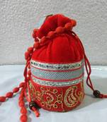 Rajasthani Traditional Gota Patti Velvet Potli