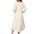 Off White Cotton Flex Embroidered Dress