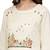 Off White Cotton Flex Embroidered Dress