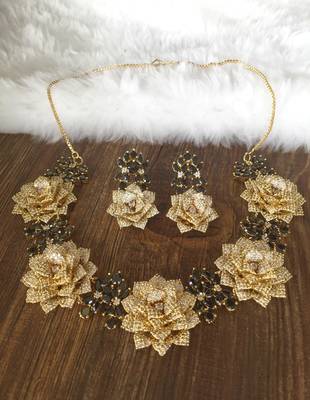 Gold onyx necklaces 2