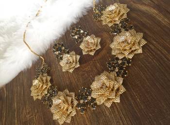 Gold onyx necklaces 5