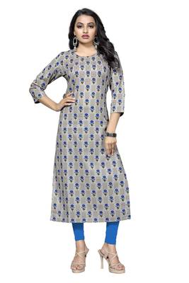 Multicolor printed cotton cotton-kurtis 1