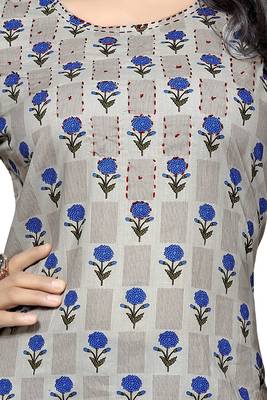 Multicolor printed cotton cotton-kurtis 4