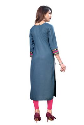 Multicolor printed cotton silk cotton-kurtis 2