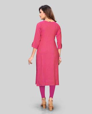 Multicolor embroidered rayon ethnic-kurtis 2
