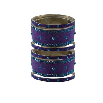 Jamani Stone Stud Brass Bangle 1