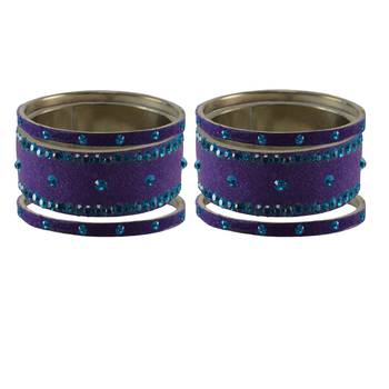 Jamani Stone Stud Brass Bangle 2