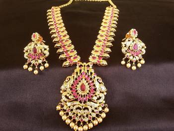 Pink ruby   south-indian-jewellery 1