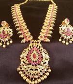 Pink ruby   south-indian-jewellery