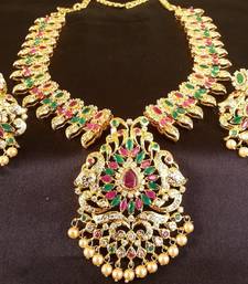 Multicolor cubic zirconia south-indian-jewellery