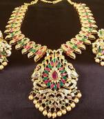 Multicolor cubic zirconia south-indian-jewellery