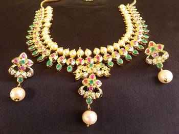 Multicolor cubic zirconia south-indian-jewellery 1