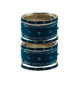 Voilet Stone Stud Brass Bangle