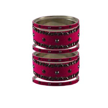 Rani Stone Stud Brass Bangle 1