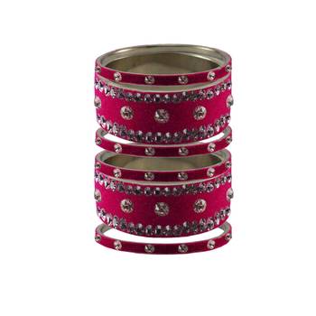 Rani Stone Stud Brass Bangle 1