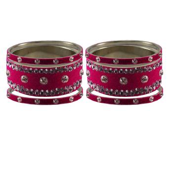 Rani Stone Stud Brass Bangle 2