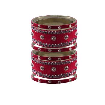 Rani Stone Stud Brass Bangle 1