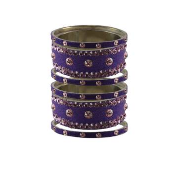 Jamani Stone Stud Brass Bangle 1