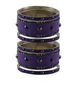 Jamani Stone Stud Brass Bangle