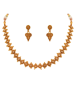 Gold diamond necklace-sets