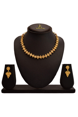 Gold diamond necklace-sets 2