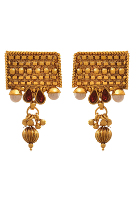 Gold pearl necklace-sets 3