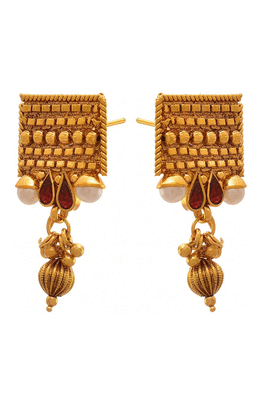 Gold pearl necklace-sets 5
