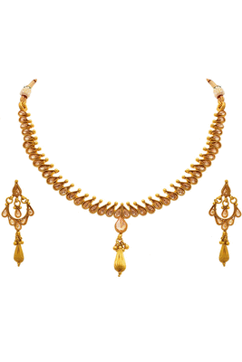 Gold diamond necklace-sets 1