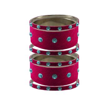 Rani Stone Stud Brass Bangle 1