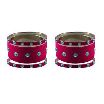 Rani Stone Stud Brass Bangle 2