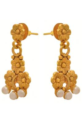 Gold pearl necklace-sets 4