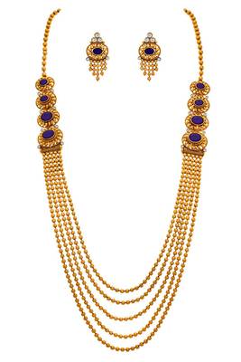 Gold diamond necklace-sets 1