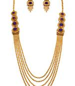 Gold diamond necklace-sets