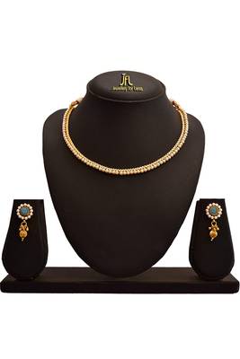 Gold pearl necklace-sets 2