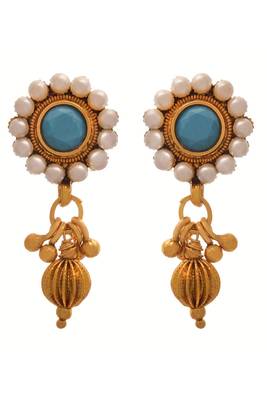 Gold pearl necklace-sets 3