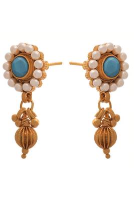 Gold pearl necklace-sets 5