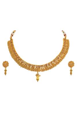 Gold diamond necklace-sets 1