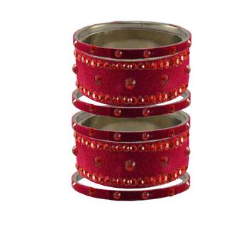Rani Stone Stud Brass Bangle 1