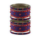 Jamani Stone Stud Brass Bangle