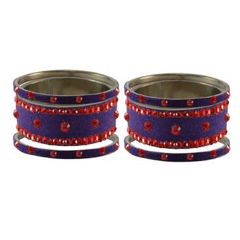 Jamani Stone Stud Brass Bangle 2