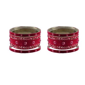 Rani Stone Stud Brass Bangle 2