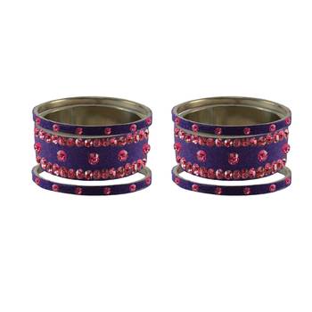 Jamani Stone Stud Brass Bangle 2