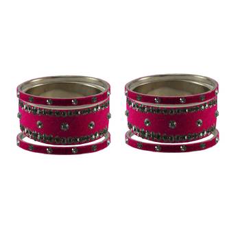 Rani Stone Stud Brass Bangle 2